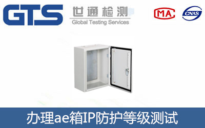 辉图电气公司成功办理ae箱ip54测试