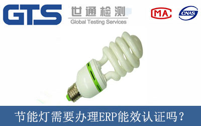 节能灯需要办理ERP能效认证吗？