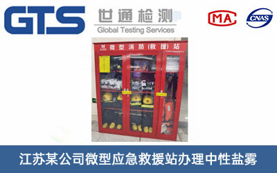 江苏某公司微型应急救援站办理中性盐雾