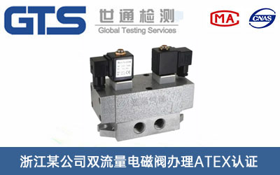 浙江某公司双流量电磁阀办理ATEX认证