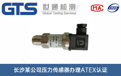 长沙某公司压力传感器办理ATEX认证