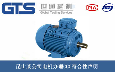 昆山某公司电机办理CCC符合性声明